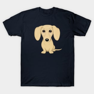 Cream Dachshund | Cartoon Wiener Dog T-Shirt